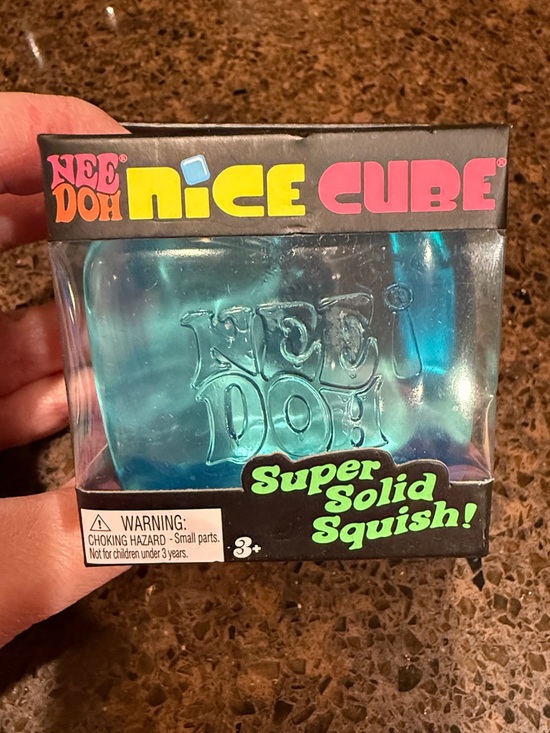 Schylling Other - Nee Doh Nice Cube Super Solid Squish - Blue